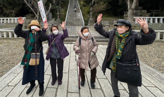 利用者様は旅行にいくことができ喜んでくださいました